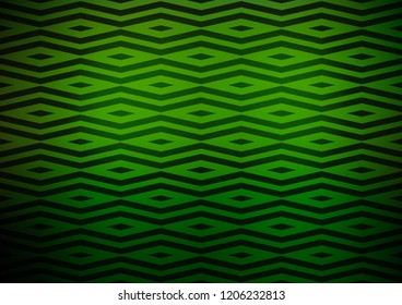 Dark Green vector cover in polygonal style. Modern abstract illustration with colorful triangles. Smart design for your business advert.