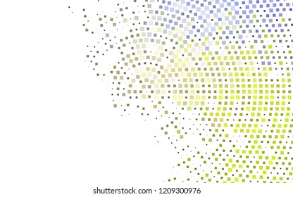 Dark Green vector cover in polygonal style. Illustration with set of colorful rectangles. Best design for your ad, poster, banner.