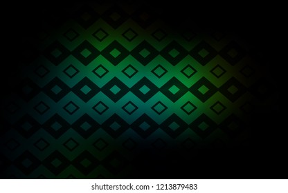 Dark Green vector cover in polygonal style. Illustration with set of colorful rectangles. Smart design for your business advert.