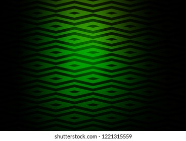 Dark Green vector cover in polygonal style. Illustration with set of colorful triangles. Pattern can be used for websites.