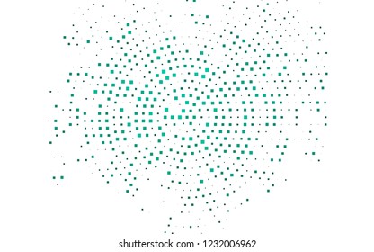 Dark Green vector cover in polygonal style. Glitter abstract illustration with rectangular shapes. Best design for your ad, poster, banner.