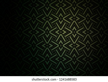 Dark Green vector cover in polygonal style. Triangles on abstract background with colorful gradient. Pattern for busines ad, booklets, leaflets