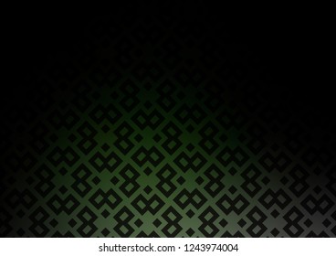 Dark Green vector cover in polygonal style. Illustration with set of colorful rectangles. Best design for your ad, poster, banner.