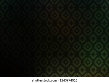 Dark Green vector cover in polygonal style. Abstract gradient illustration with rectangles. Modern template for your landing page.