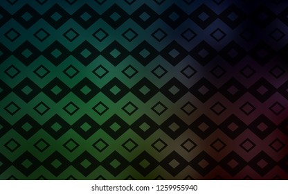 Dark Green vector cover in polygonal style. Abstract gradient illustration with rectangles. Smart design for your business advert.