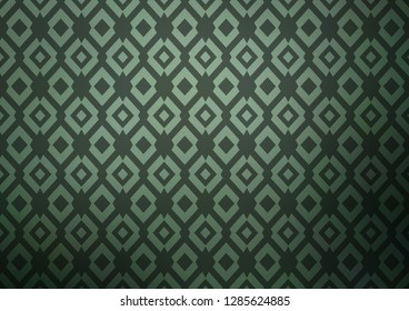 Dark Green vector cover in polygonal style. Beautiful illustration with rectangles and squares. Smart design for your business advert.