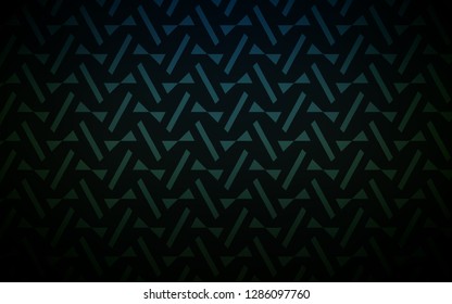 Dark Green vector cover with polygonal style. Abstract gradient illustration with triangles, lines. Pattern for booklets, leaflets