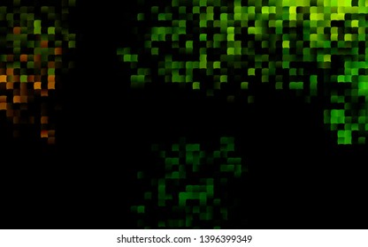 Dark Green vector cover in polygonal style. Beautiful illustration with rectangles and squares. Smart design for your business advert.