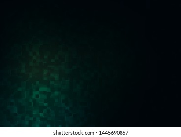 Dark Green vector cover in polygonal style. Rectangles on abstract background with colorful gradient. Pattern for busines ad, booklets, leaflets
