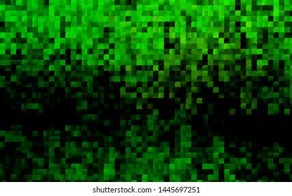Dark Green vector cover in polygonal style. Modern abstract illustration with colorful rectangles. Modern template for your landing page.