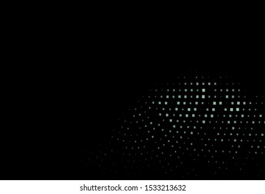 Dark Green vector cover in polygonal style. Abstract gradient illustration with rectangles. The template can be used as a background.