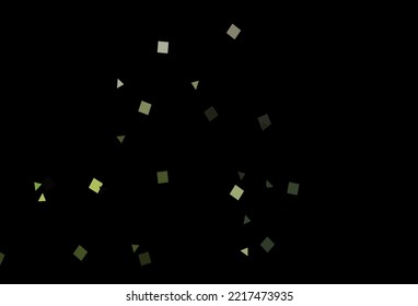 Dark Green vector cover in polygonal style with circles. Circles, lines, rhombus with colorful gradient. Pattern for busines ad, booklets, leaflets