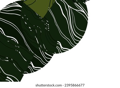 Dunkelgrüne Vektorgrafik im polygonalen Stil mit Kreisen. Abstrakte Farbverlauf-Illustration mit Kreisen, Dreiecken, Würfeln. Muster können für Webseiten verwendet werden.