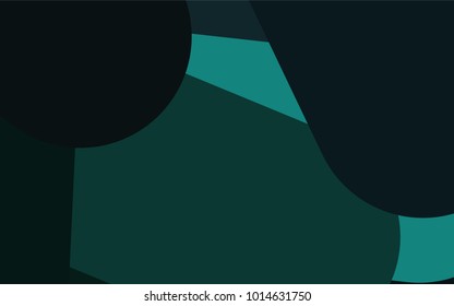 Dark Green vector cover with rounded stripes. Glitter abstract illustration with colored sticks. The pattern can be used for medical ad, booklets, leaflets
