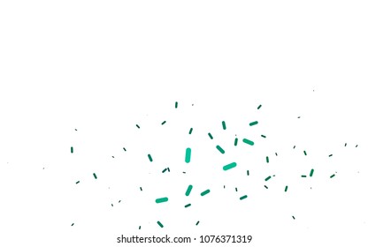 Dark Green vector cover with rounded stripes. Decorative shining illustration with lines on abstract template. The pattern can be used for medical ad, booklets, leaflets