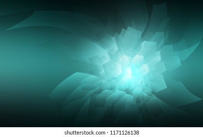 Dark Green vector cover with set of hexagons. Colorful hexagons on white backdrop. New template for your brand book.