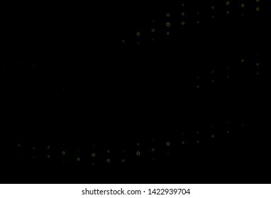 Dark Green vector cover with set of hexagons. Illustration with set of colorful hexagons. Pattern can for your ad, booklets.