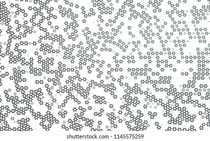 Dark Green vector cover with small and big stars. Shining colored illustration with stars. The template can be used as a background.