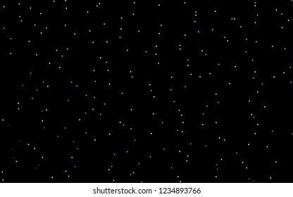 Dark Green vector cover with small and big stars. Glitter abstract illustration with colored stars. The template can be used as a background.