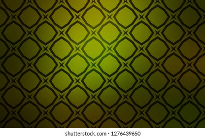 Dark Green vector cover with small and big stars. Glitter abstract illustration with colored stars. Best design for your ad, poster, banner.