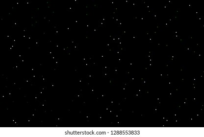 Dark Green vector cover with small and big stars. Modern geometrical abstract illustration with stars. Smart design for your business advert.