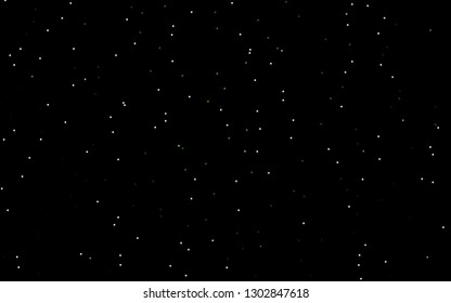 Dark Green vector cover with small and big stars. Glitter abstract illustration with colored stars. The pattern can be used for new year ad, booklets.