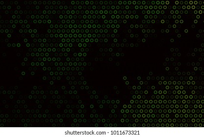 Dark Green vector  cover with spots. Blurred bubbles on abstract background with colorful gradient. Completely new template for your brand book.