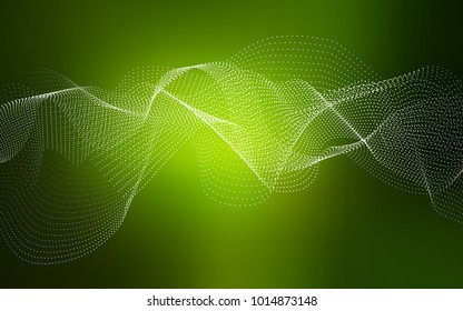 Dark Green vector cover with spots. Illustration with set of shining colorful abstract circles. Beautiful design for your business natural advert.