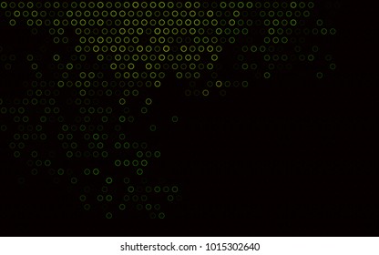 Dark Green vector  cover with spots. Blurred bubbles on abstract background with colorful gradient. The pattern can be used for beautiful websites.