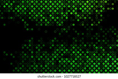 Dark Green vector  cover with spots. Modern abstract illustration with colorful water drops. The pattern can be used for beautiful websites.