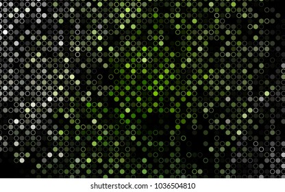 Dark Green vector  cover with spots. Modern abstract illustration with colorful water drops. New design for ad, poster, banner of your website.
