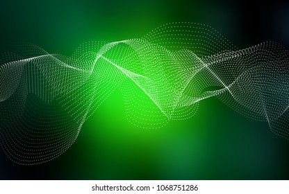 Dark Green vector cover with spots. Modern abstract illustration with colorful water drops. The pattern can be used for beautiful websites.
