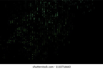Dark Green vector  cover with spots. Glitter abstract illustration with blurred drops of rain. The pattern can be used for beautiful websites.