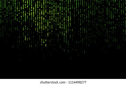 Dark Green vector  cover with spots. Blurred decorative design in abstract style with bubbles. Pattern can be used as texture of water, rain drops.