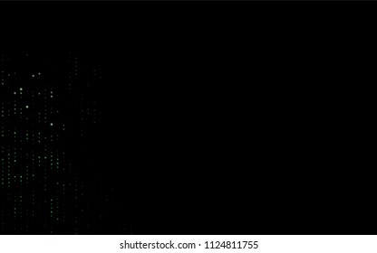 Dark Green vector  cover with spots. Glitter abstract illustration with blurred drops of rain. New design for ad, poster, banner of your website.