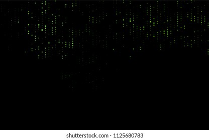 Dark Green vector  cover with spots. Illustration with set of shining colorful abstract circles. The pattern can be used for beautiful websites.