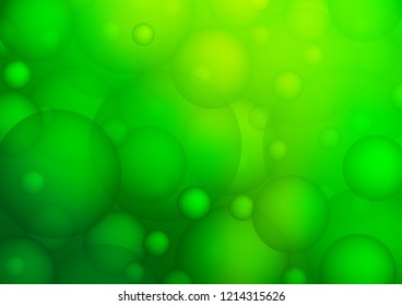 Dark Green vector cover with spots. Beautiful colored illustration with blurred circles in nature style. The pattern can be used for beautiful websites.