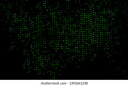 Dark Green vector cover with spots. Beautiful colored illustration with blurred circles in nature style. Pattern for ads, leaflets.