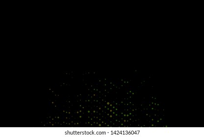Dark Green vector cover with spots. Modern abstract illustration with colorful water drops. Pattern for ads, leaflets.