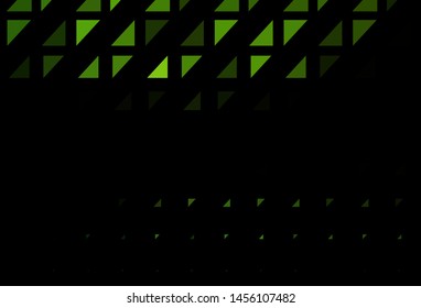 Dark Green vector cover with spots. Glitter abstract illustration with blurred drops of rain. Pattern of water, rain drops.