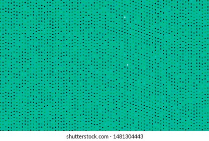 Dark Green vector cover with spots. Blurred decorative design in abstract style with bubbles. Pattern of water, rain drops.