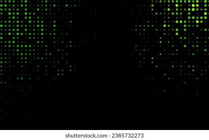 Dark Green vector cover with spots. Blurred bubbles on abstract background with colorful gradient. Template for your brand book.