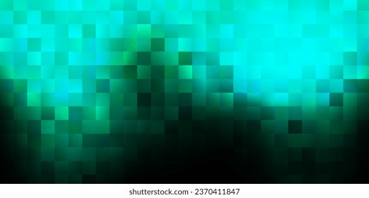 Dark green vector cover in square style. Simple illustration with colorful gradient rectangles. The basis for your social network design.