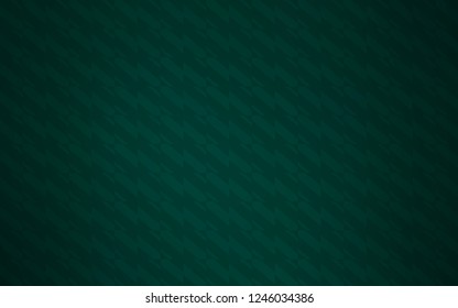 Dark Green vector cover with stright stripes. Blurred decorative design in simple style with lines. Smart design for your business advert.