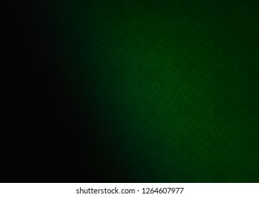 Dark Green vector cover in triangles, cubes. Abstract illustration with colorful lines, cubes. Pattern can be used for websites.