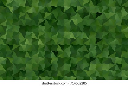 Dark Green vector crooked abstract background. A completely new color illustration in a vague style. Brand-new design for your business.