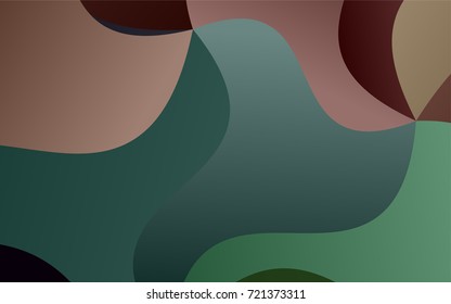Dark Green vector crooked abstract pattern. Colorful illustration in abstract cranked style with gradient. A completely new design for your business.