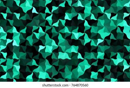 Dark Green vector crooked abstract pattern. Shining crooked illustration in a brand-new style. The best blurred design for your business.