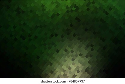 Dark Green vector crooked abstract pattern. Modern geometrical abstract illustration with gradient bandy lines. The textured pattern can be used for background.