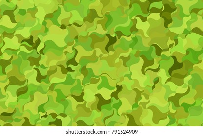 Dark Green vector crooked abstract pattern. Creative illustration in halftone arched style with gradient. The best blurred design for your business.